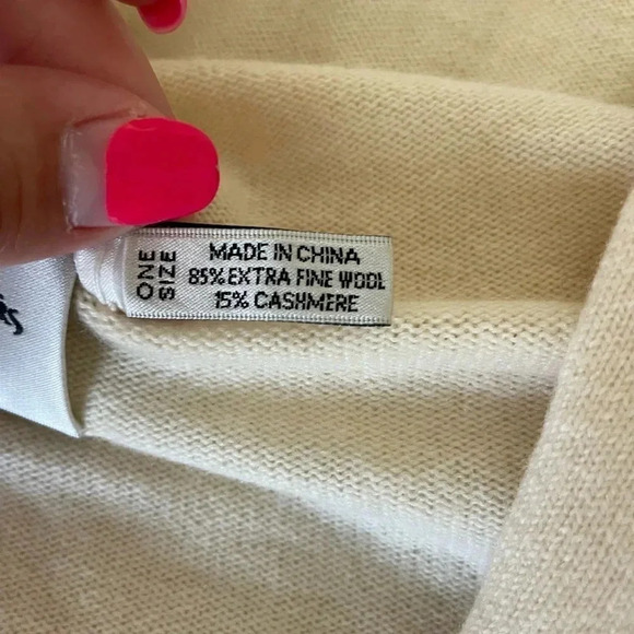 Michael Stars cream wool cashmere blend cardigan - Picture 2 of 8